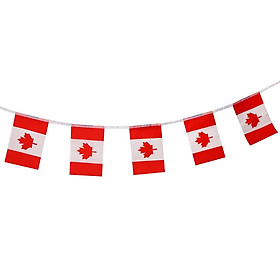 Canada Nation Flag Bnners String Flag For Sport Bars Trang Trí Tiệc 5,5M