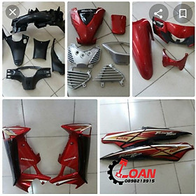 DÀN ÁO DÀNH CHO XE HONDA FUTURE NEO MÀU ĐEN ĐỎ KHÔNG FI LUÔN TEM