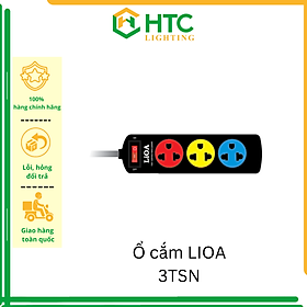 Mua  CHÍNH HÃNG  Ổ cắm LiOA 3TSN3 - 3TSN5 3 ổ cắm 3 chấu  có công tắc  dây kéo dài 3m 5m