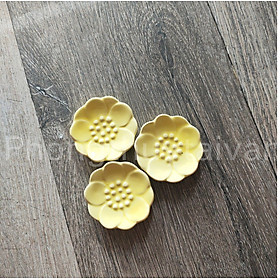 Mua Đế Khay Sứ đốt thắp Trầm nụ (Đế dày)Cánh hoa Mini 5.5cm