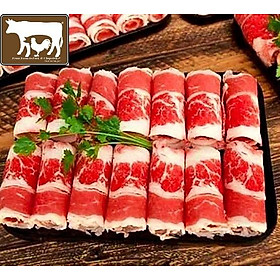 [Chỉ Giao HCM] - Thịt Ba chỉ bò Mỹ 1,5-2 li nhúng lẩu- US Beef Short Plate - 500gram