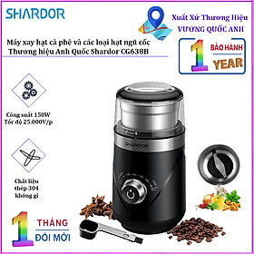 Mua Máy xay hạt và phê và các loại hạt ngũ cốc Shardor CG638B công suất 150W - Hàng Nhập Khẩu