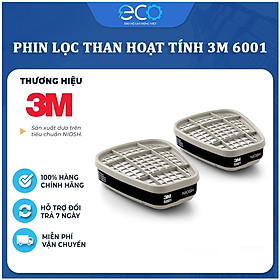 Mua Phin lọc than hoạt tính 3M 6001 lọc hơi hữu cơ  phun thuốc  phun sơn  lọc mùi dùng cho mặt nạ phòng độc 3M chính hãng (1 CẶP)