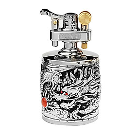 Mua Hộp Qụet Bật Lửa Xăng Đá CF206 Họa Tiết Rồng Cuốn Đẹp Độc Lạ - Dùng Xăng Bấc Đá Cao Cấp ( Giao màu ngẫu nhiên )