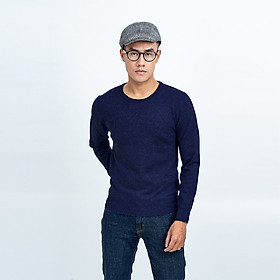 Áo len nam dài tay cổ tròn màu xanh đen NOVELTY 180576T