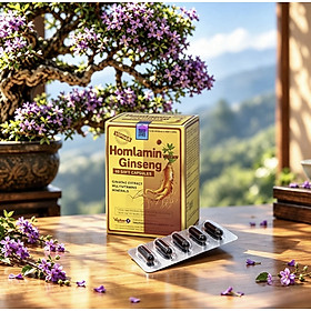 Viên uống Homlamin ginseng  bổ sung vitamin (Hộp 60 viên) VN1