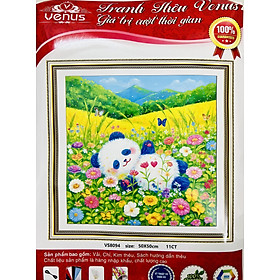 Mua Tranh thêu kín Gấu trúc nhỏ xinh vs8094  kích thước 50x50 cm