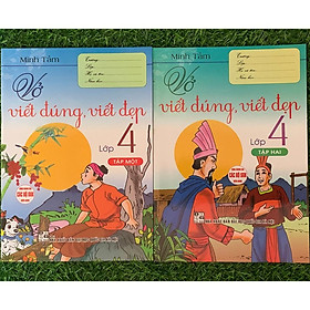 Sách - Combo Vở viết đúng, viết đẹp lớp 4 (tập 1 + 2) - dùng chung cho các bộ sgk hiện hành (HA-MK)