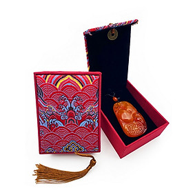 Hộp Gấm Thêu Họa Tiết Đựng Lắc Tay Và Vòng V.2