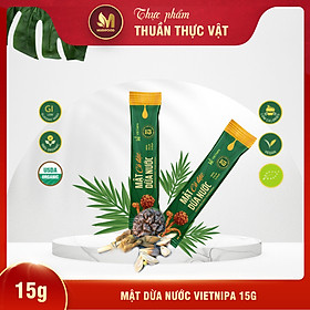 Hình ảnh Mật Dừa Nước Vietnipa Gói 15g -  Dinh Dưỡng Cho Người Tiểu Đường, Ăn Kiêng, Hàm Lượng Vitamin Và Muối Khoáng Cao