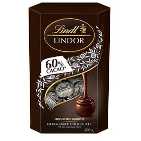 Sô cô la đen 60% ca cao Lindor Lindt 200g