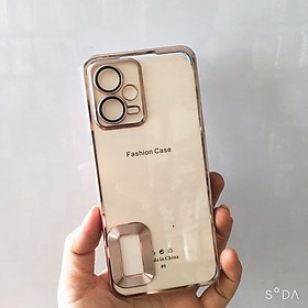 Ốp lưng cho Xiaomi Redmi Note 12 5G trong viền màu cạnh vuông bảo vệ camera sang trọng( hàng chính hãng)
