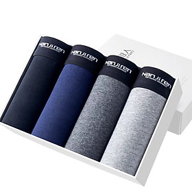 Set 4 Quần Boxer Nam Lưng Thấp Nanjiren (Nhiều Màu)