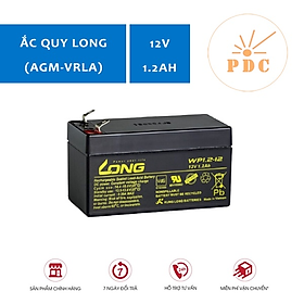 Ắc Quy Kín Khí VRLA AGM LONG 12V-1.2Ah 20HR, WP1.2-12, F1