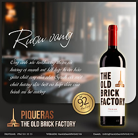 Rượu vang hữu cơ Organic Bodegas Piqueras S.A The Old Brick Factory