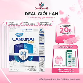 Sữa Bột Bổ Sung Canxi Giúp Xương Chắc Khỏe Phòng Ngừa Loãng Xương Pedilac Canxinat Gold - Hộp 5 gói x 45g