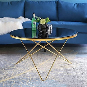 Mua Bàn trà Rimini - Mặt kính cường lực đen