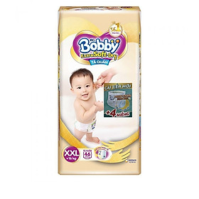 BOBBY TẢ QUẦN CAO CẤP EXTRA SOFT DRY XXL46 (TẶNG 4 MIẾNG TRONG GÓI)
