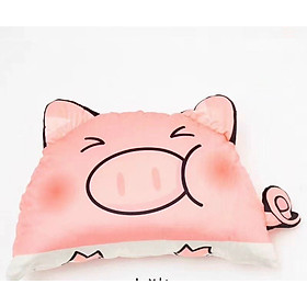 Gối đầu gối tựa gối trang trí 3 in 1 COTTON 3D hoạt hình ngộ nghĩnh