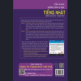 Hình ảnh sách Cẩm nang hướng dẫn tự học tiếng Nhật trình độ sơ cấp - trung cấp