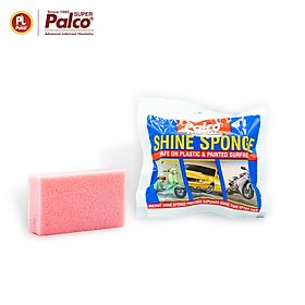 Mút bọt biển chứa sáp đánh bóng xe ô tô, xe máy chuyên dụng PALCO Shine Sponge - Nhập khẩu Ấn Độ