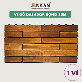 Vỉ Lót Sàn Ban Công Loại Dài 60cm Màu Vàng Thương Hiệu ANKAN Dùng Để Lót Ban Công Sân Vườn Sân Thượng Hành Lang Văn Phòng (1 Vỉ)