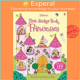 Sách - First Sticker Book Princesses by Jessica Greenwell (UK edition, paperback)