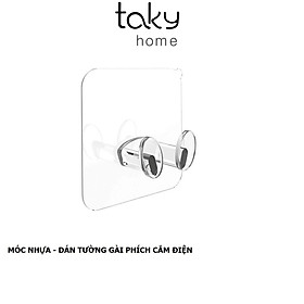 Móc Dán Tường Treo Phích Cắm Điện, Móc Dính Tường Trong Suốt, Móc Gài Các Loại Phích Cắm Điện, Nhỏ Gọn, Tiện Dụng.TakyHome 4000