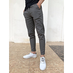 Quần Kaki Nam Kiểu Dáng Hàn Quốc Ống Côn Phong Cách Thể Thao