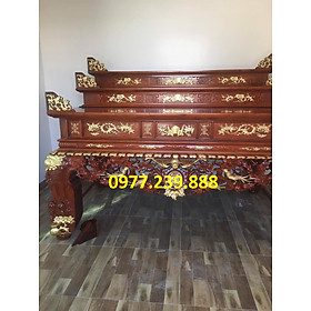 Mua sập thờ gỗ mít nam phi 3 cấp chân 22cm  dài 217cm