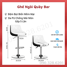 Mua Ghế quầy bar  bọc da đệm cao su non  ghế makeup  ghế livestream cao cấp