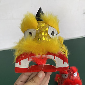 Mua Đầu lân sư tử mini kiểu truyền thống giá rẻ để trưng bày mâm ngũ quả và cho bé chơi Trung thu (Mẫu mới 2023)