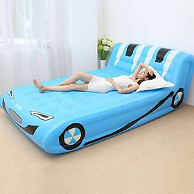 Mua Nệm hơi màu xanh hình ô tô tặng kèm bơm điện
