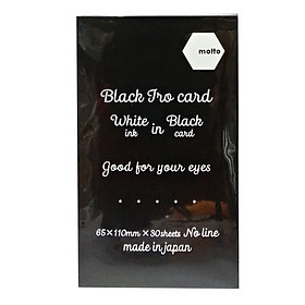 Giấy Note Đen - Motto Iro Card 65x110mm IRBC65-BK