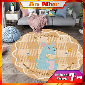 Mua Thảm tròn bali 1mx1m thảm bali tròn  miếng trải sàn