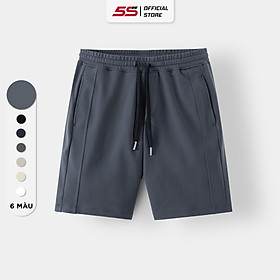 Quần short nam casual 5s fashion, chất cotton thoáng mát, cạp chun co giãn