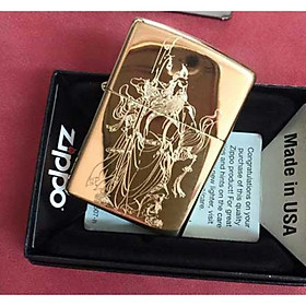 Bật lửa zippo khắc quan công 07 – zippo 254b.qc07