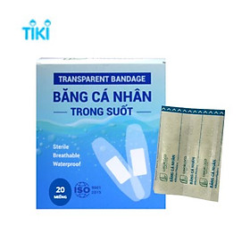 BĂNG CÁ NHÂN Y TẾ TRONG SUỐT HỘP 20 MIẾNG