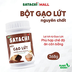 Bột Gạo Lứt Nguyên Chất SATACHI – 100% gạo lứt tự nhiên, không đường – Hộp 368g