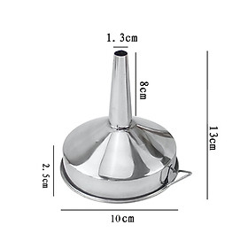Mua Phễu Inox rót chất lỏng chuyên dùng cho nhà bếp có móc cầm tay tiện lợi đường kính 8cm / 10cm