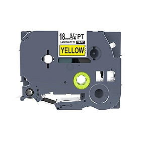 Mua  Combo 05 nhãn in TZ2-641 tiêu chuẩn - Chữ đen trên nền vàng 18mm - Hàng nhập khẩu