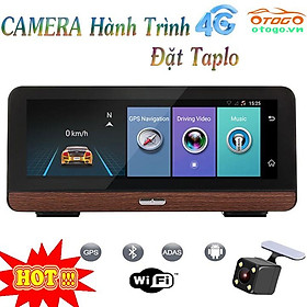 Camera Hành Trình Để Taplo Kết Hợp Camera Lùi, 4G