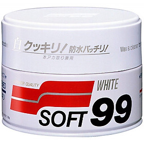 Sáp Vệ Sinh Và Phủ Bóng Sơn Xe Ô Tô Màu Trắng White SOFT99 Wax W-3