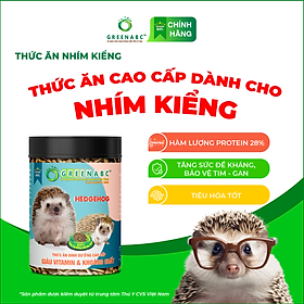 Thức ăn Nhím Kiểng GREENABC – Cung cấp đầy đủ protein - canxi - lipid thơm ngon kích thích khứu giác, ăn ngon – Hộp 280g