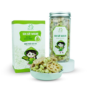 Quà Tặng Dinh Dưỡng Từ Sen- Sen Sấy Vị Wasabi- Vị Cay Bùng Nổ, Kích Thích Vị Giác- Sen Đại Việt- Hộp 140g