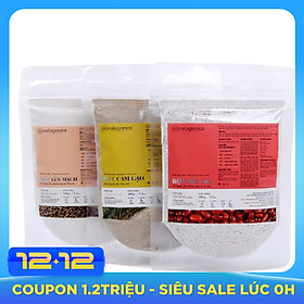 Combo 3 Gói Bột Đậu Đỏ, Cám Gạo Và Yến Mạch Thiên Nhiên Milaganics (100g/gói)