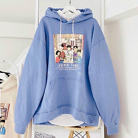 Áo Hoodie Nỉ Gia Đình 1988 Form Rộng Unisex Nhiều Màu, chât đẹp lót bông tay bồng Oversize Phong Cách Trẻ Trung, Cá Tính