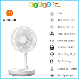 Mua Quạt Tích Điện Gấp Gọn Mini XIAOMI 3LIFE Phiên Bản 2023  Không Gian Sử Dụng 10-20m2 Sử Dụng 12 Giờ Liên Tục - Hàng chính hãng
