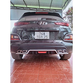 Lippo, Lip Chia Pô,Ốp Cản Sau Cho Hyundai Kona Hàng Cao Cấp Loại 1