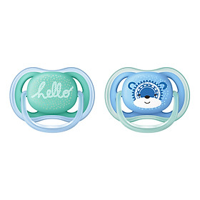 Vỉ 2 Núm Ty Ngậm Thông Khí - Phiên Bản Hiện Đại 6-18 Tháng Philips Avent SCF342/23 - Giao Ngẫu Nhiên